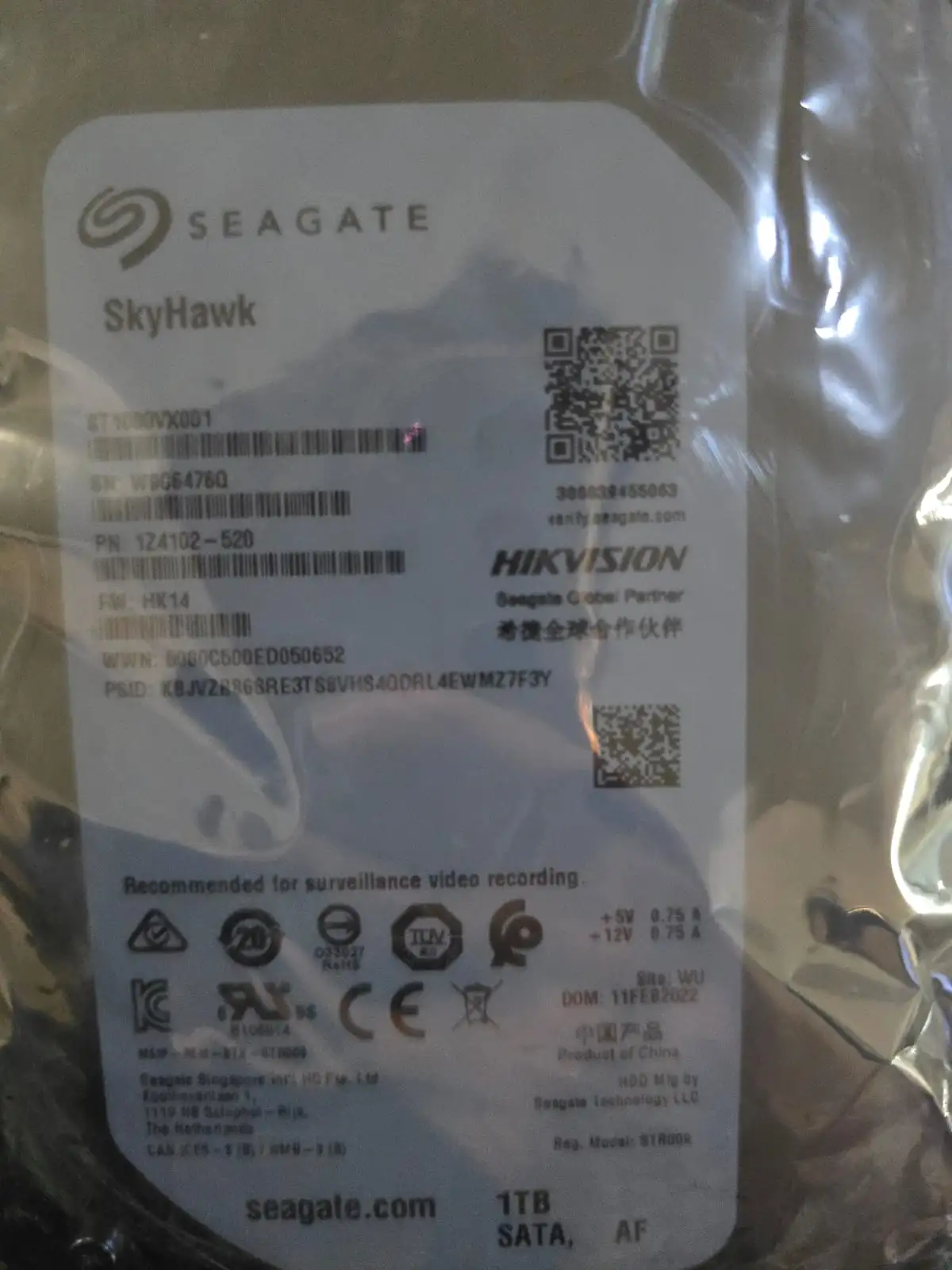 SEAGATE HDD 4 TB @ 25 pcs 2 TB @ 2 pcs 1 TB @ 18 PCS